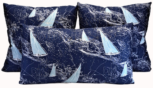Sailboats coastal nautical - on,
