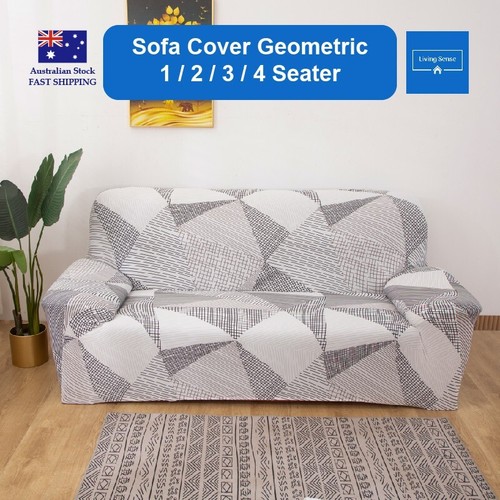 Geometric sofa cover - sofa, stretch