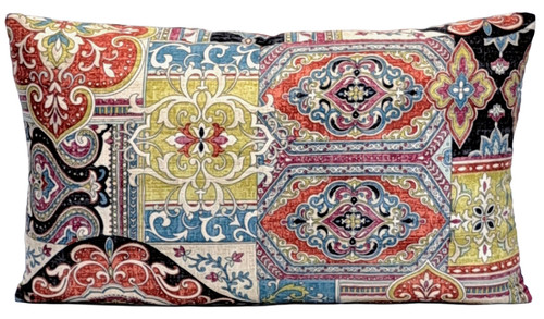 Kilim style red teal - style, yellow